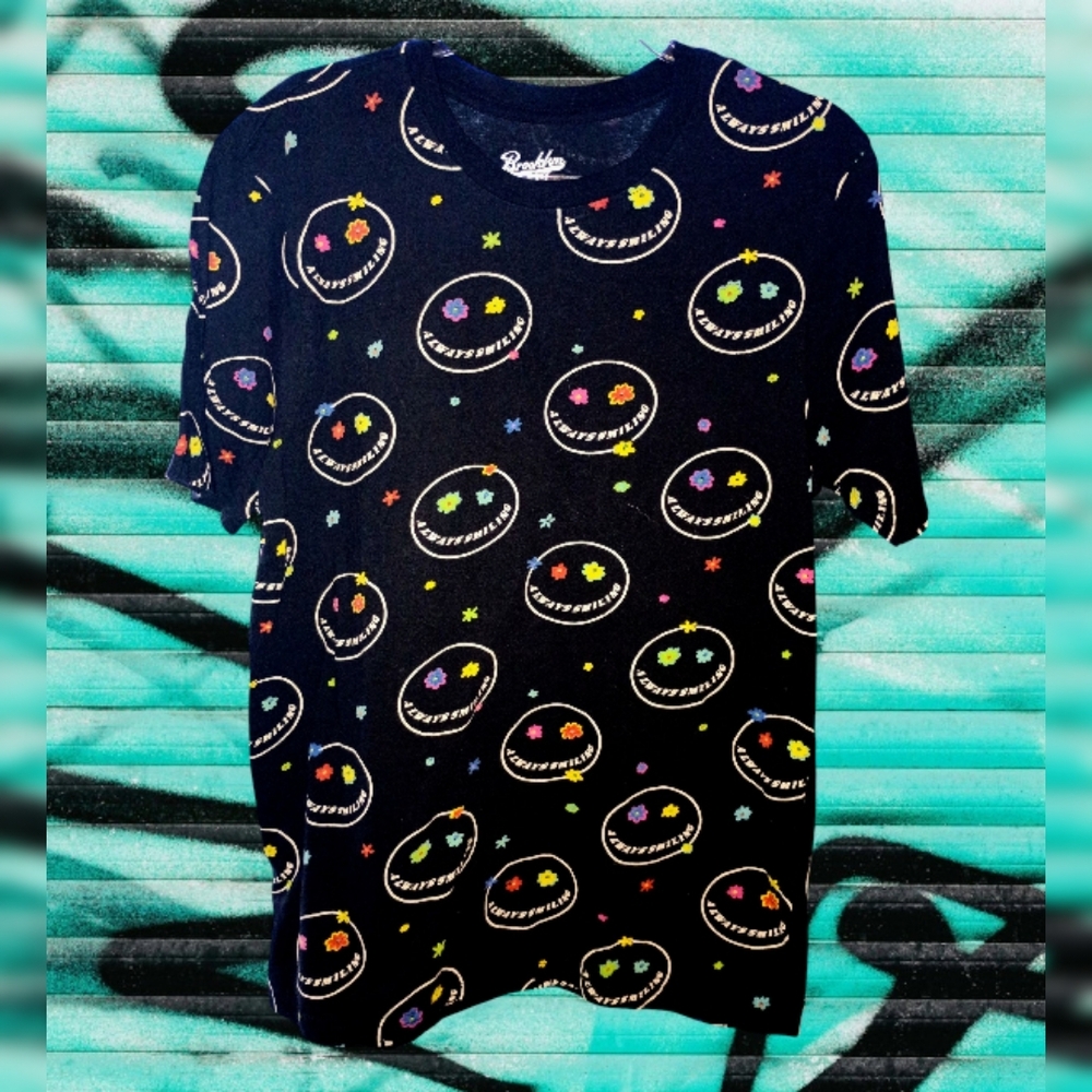 Brooklyn Cloth Multicolor Smiley Face Tee